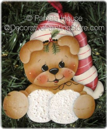 Snowball Bear Ornament-Magnet by Pamela House - PDF DOWNLOAD